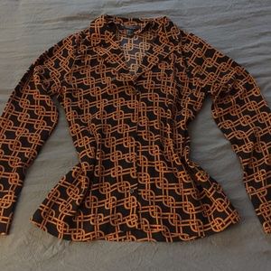 Blouse Brown Black